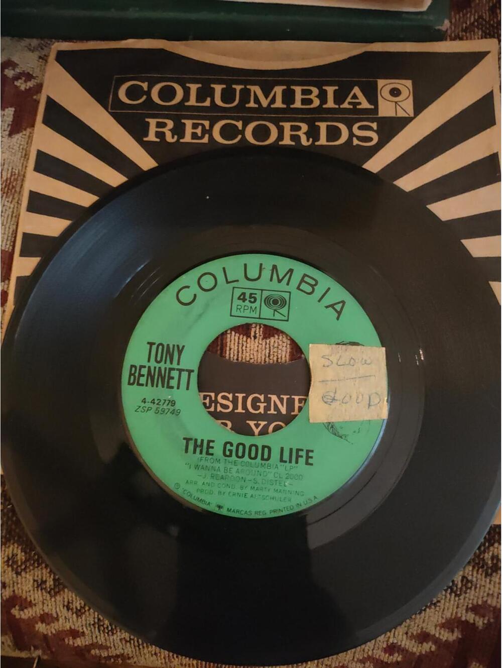 Tony Bennett - The good life- 45 RPM Vinyl -1963 NM